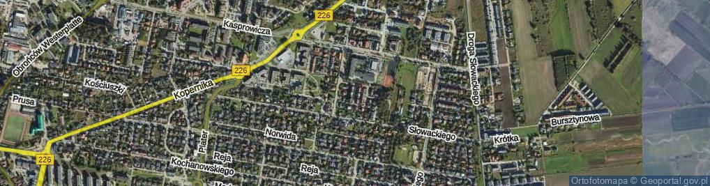 Zdjęcie satelitarne Radosna ul.